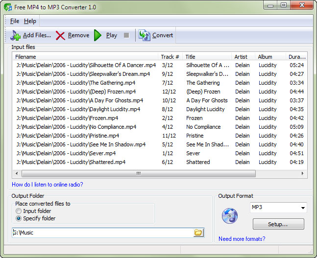 Free MP4 to MP3 Converter - Converti MP4 in MP3 gratis con pochi click!