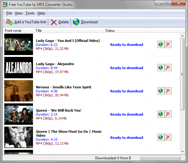 Convertitore YouTube in MP3 9.0 Convertitore YouTube in MP3 9.0