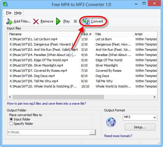 Convert MP4 to MP3