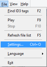 File - Settings